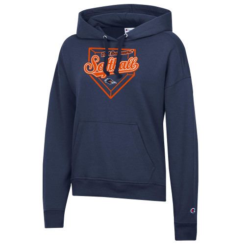 UTSA Champion Womens Navy Powerblend Pullover Hood