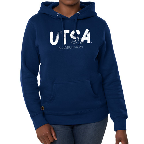 UTSA Fall Rush Ladies Navy Sponge Fleece Hoodie