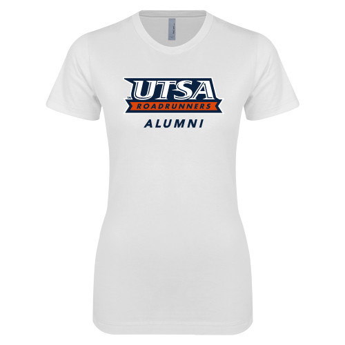 UTSA Next Level Womens White Boyfriend T