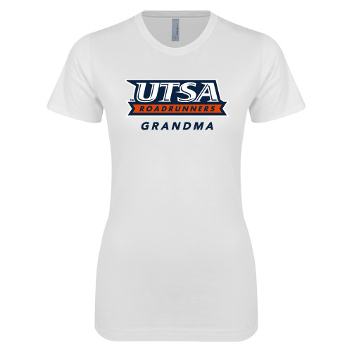 UTSA Next Level Womens White Boyfriend T