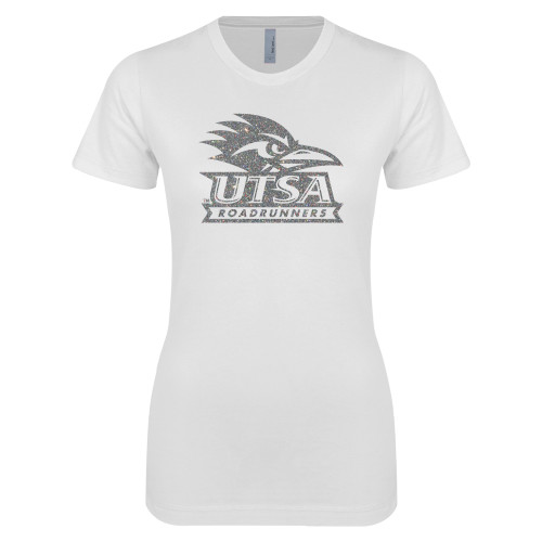 UTSA Next Level Womens White Boyfriend T