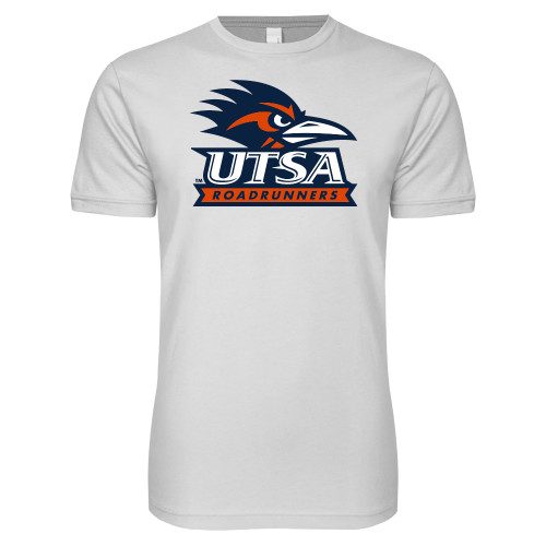  Next Level White SoftStyle T Shirt - UTSA Primary Mark