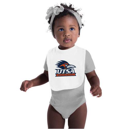 UTSA White Baby Bib