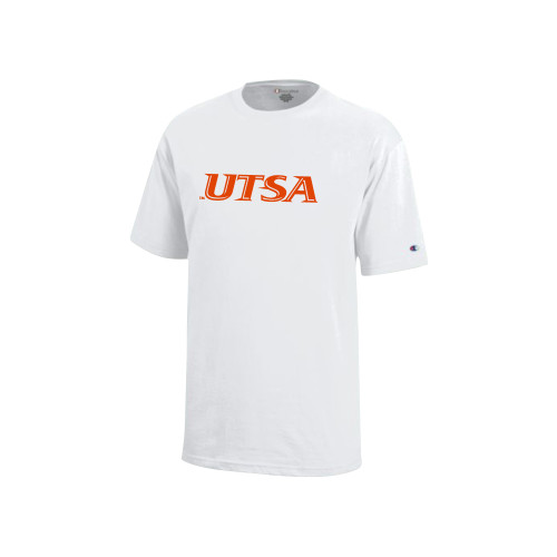 UTSA Champion Youth White Short Sleeve Tee