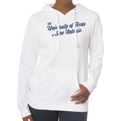 UTSA Fall Rush Ladies 60/40 White Fleece Hoodie