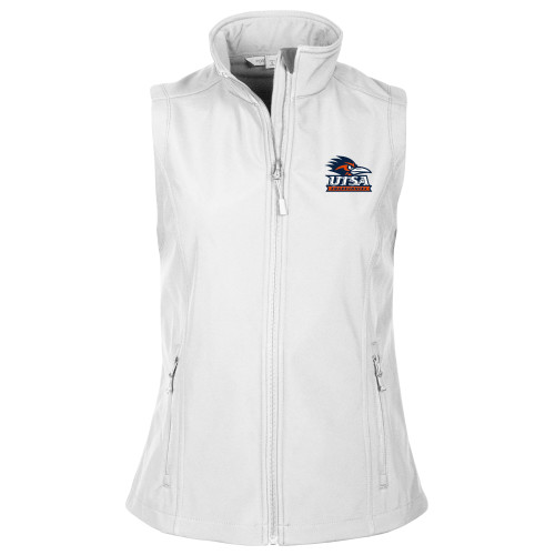 UTSA Womens White Core Softshell Ve