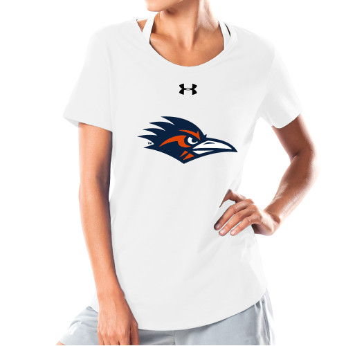 UTSA Under Armour Womens White Charged Cotton T