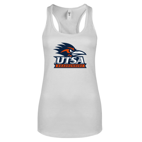 UTSA Next Level Racerback Tank Whi