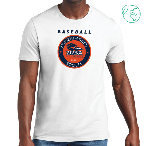  Allmade White Organic Cotton Tee - UTSA Baseball SAS