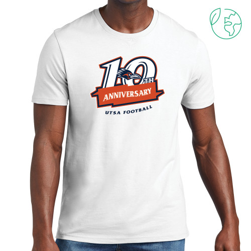  Allmade White Organic Cotton Tee - UTSA 10th Anniversary Banner