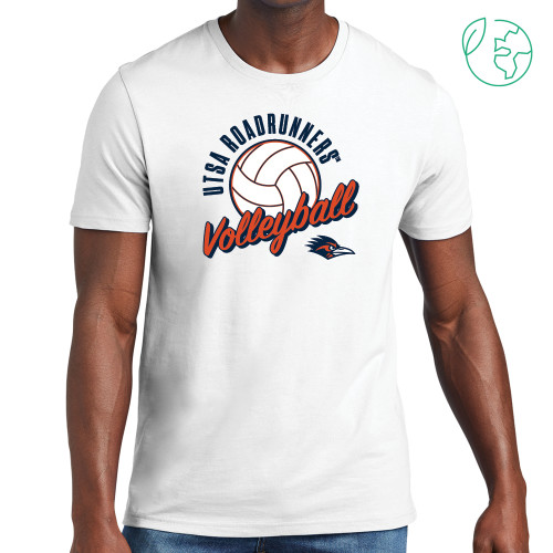  Allmade White Organic Cotton Tee - UTSA Volleyball Design