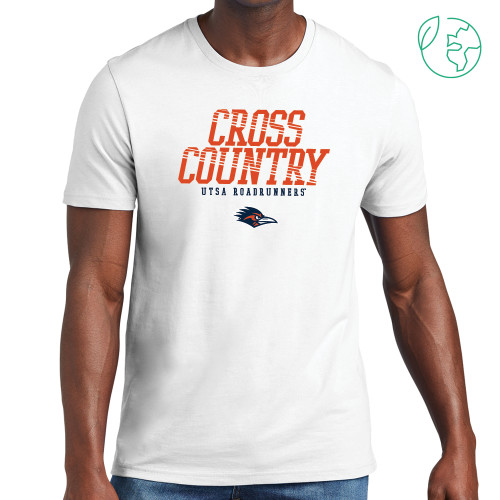  Allmade White Organic Cotton Tee - UTSA Cross Country Design