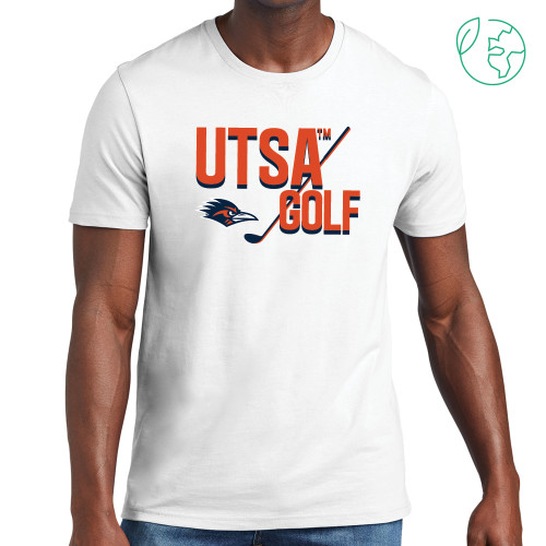  Allmade White Organic Cotton Tee - UTSA Golf Design