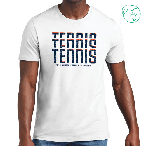  Allmade White Organic Cotton Tee - UTSA Tennis Design