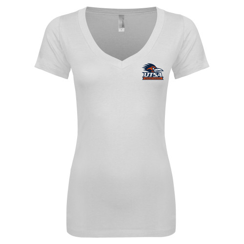 UTSA Next Level Womens White Ideal V T