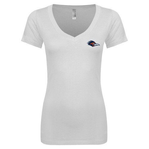 UTSA Next Level Womens White Ideal V T