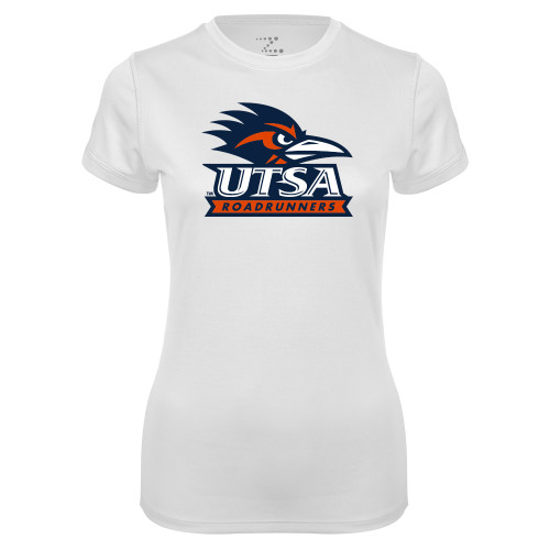 UTSA Womens White Performance T