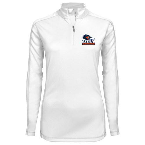 UTSA Syntrel Womens White Interlock 1/4 Z