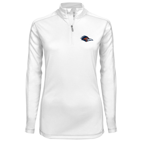 UTSA Syntrel Womens White Interlock 1/4 Z