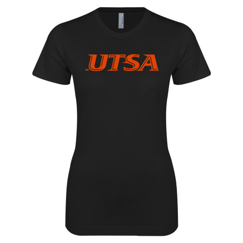 UTSA Next Level Womens Black Boyfriend T