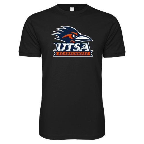  Next Level Black SoftStyle T Shirt - UTSA Primary Mark