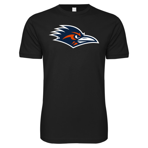  Next Level Black SoftStyle T Shirt - UTSA Roadrunner Head