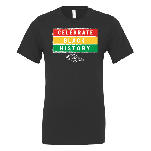  Bella + Canvas Black Jersey Cotton T Shirt - Stacked Black History Month