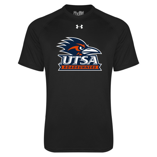  Under Armour Black Tech Tee - UTSA Primary Mark