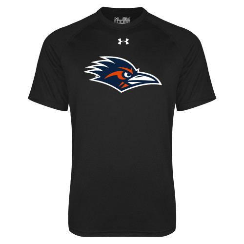  Under Armour Black Tech Tee - UTSA Roadrunner Head