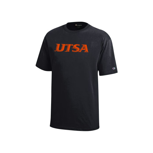  Champion Youth Black Short Sleeve Tee - UTSA