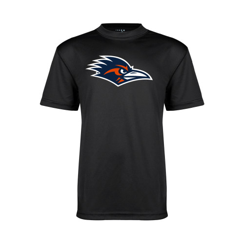  Youth Performance Black Tee - UTSA Roadrunner Head