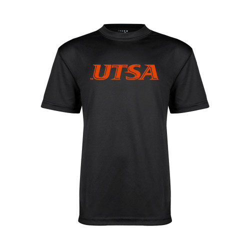  Youth Performance Black Tee - UTSA