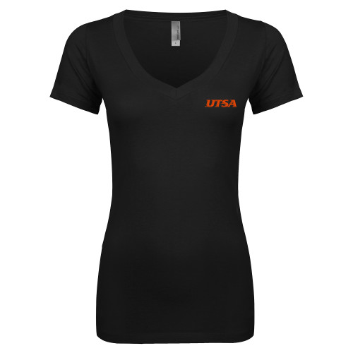 UTSA Next Level Womens Black Ideal V T