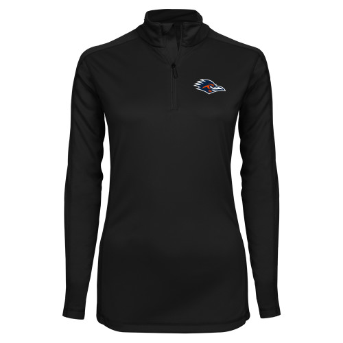 UTSA Syntrel Womens Black Interlock 1/4 Z