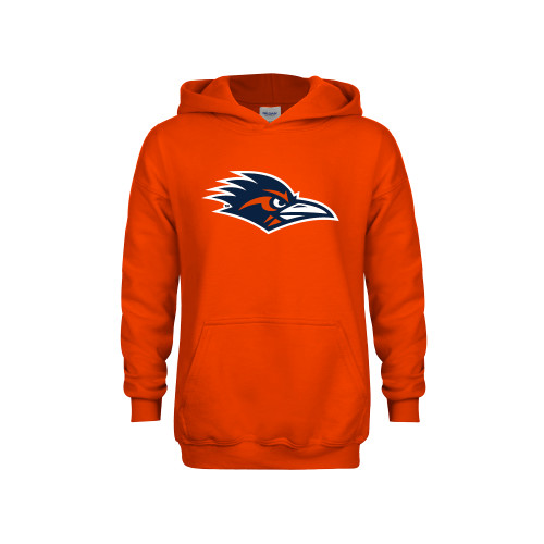  Youth Orange Fleece Hoodie - UTSA Roadrunner Head