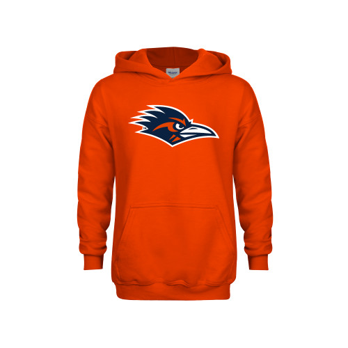  Youth Orange Fleece Hoodie - UTSA Roadrunner Head