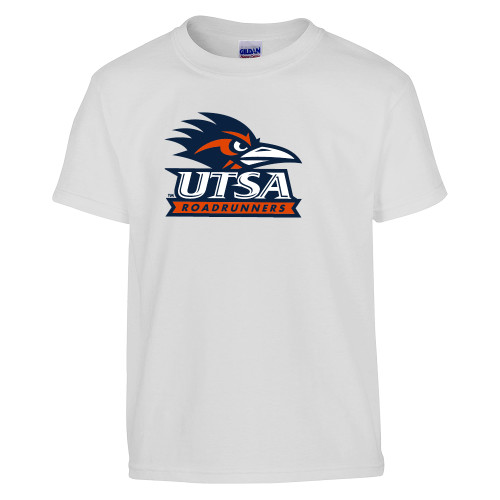  Youth White T Shirt - UTSA Primary Mark