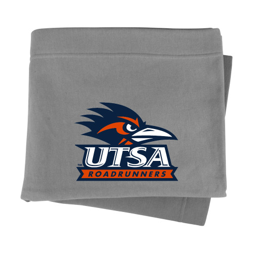 UTSA Grey Sweatshirt Blanket