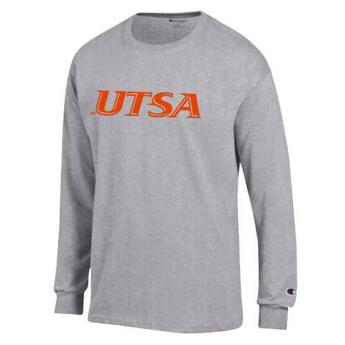 UTSA Champion Oxford Grey Long Sleeve T Shi