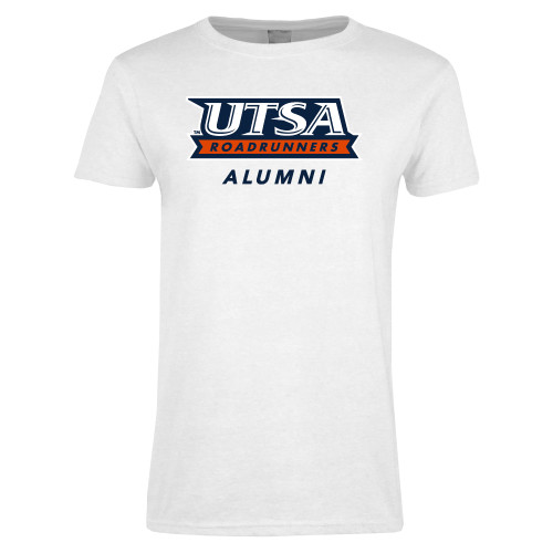  Womens White Short Sleeve Tee - UTSA Alumni