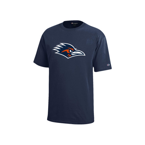  Champion Youth Navy Short Sleeve Tee - UTSA Roadrunner Head