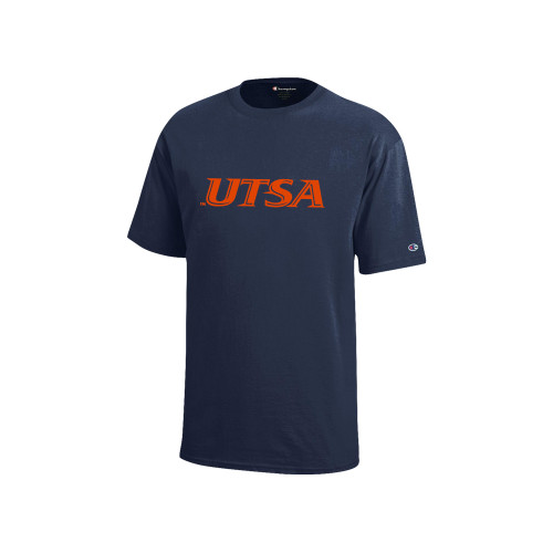  Champion Youth Navy Short Sleeve Tee - UTSA