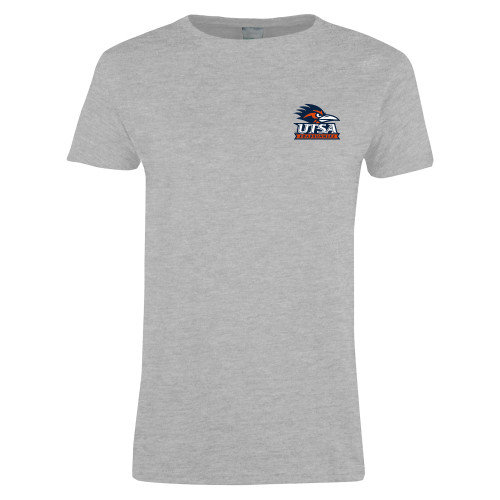  Womens Grey Short Sleeve Tee - UTSA Primary Mark