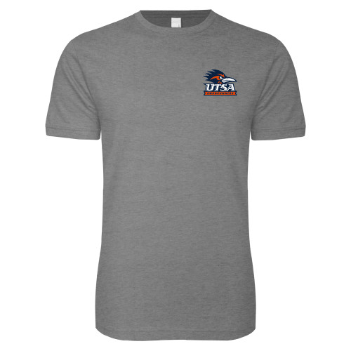  Next Level Heather Grey SoftStyle T Shirt - UTSA Primary Mark