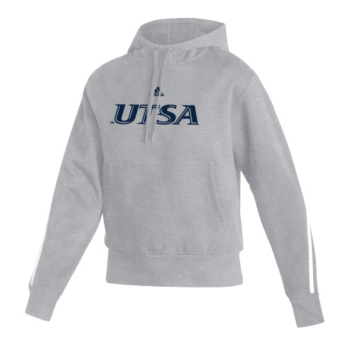  Adidas Womens Medium Grey Heather Pullover Hood - UTSA - ADIDAS