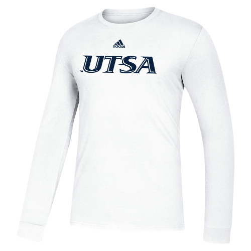  Adidas White Fresh Long Sleeve Tee - UTSA - ADIDAS