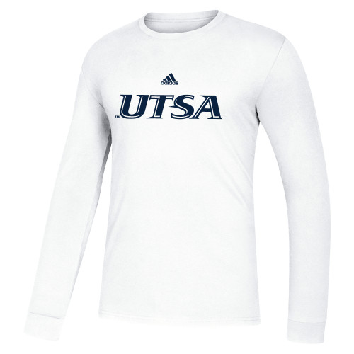  Adidas White Fresh Long Sleeve Tee - UTSA - ADIDAS