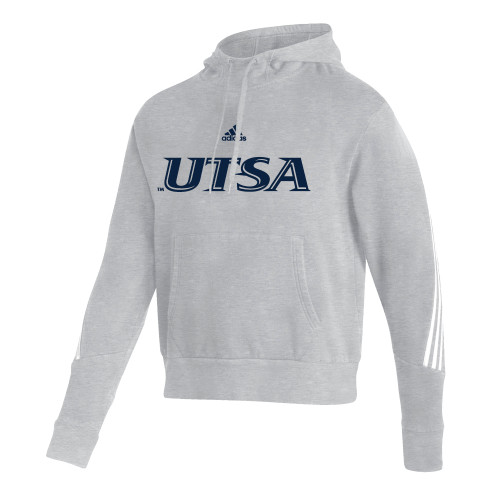  Adidas Medium Grey Heather Pullover Hood - UTSA - ADIDAS