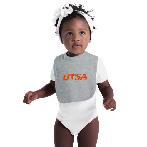 UTSA Grey Baby Bib