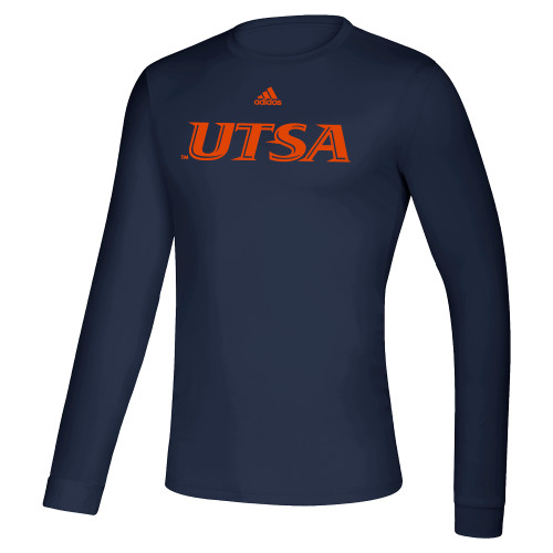 UTSA Adidas Navy Creator Performance Long Sleeve T